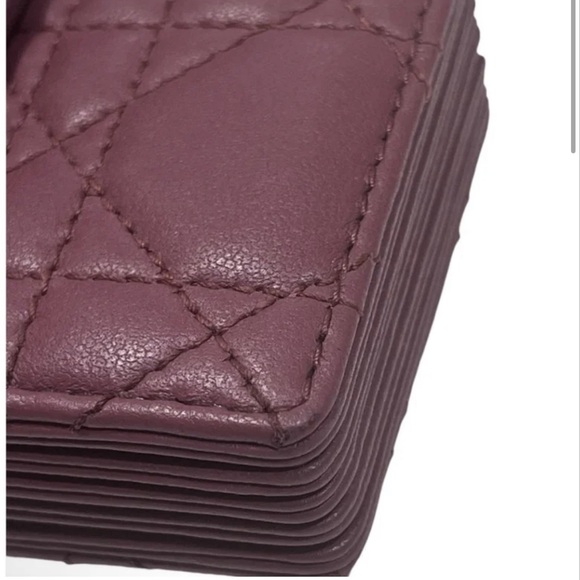 Dior Lambskin Cannage 5 gusset card holder - Picture 5 of 7